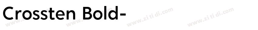 Crossten Bold字体转换